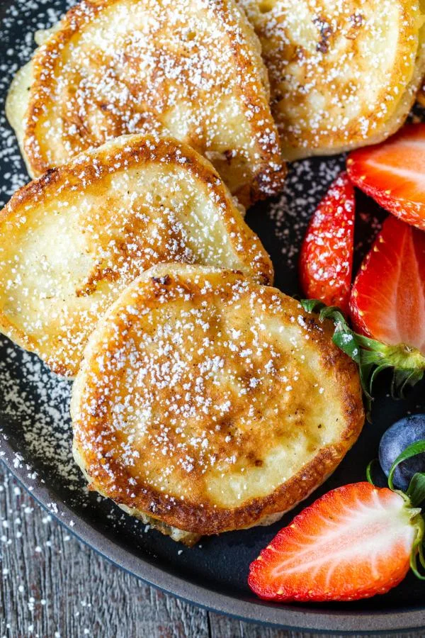 Fluffy Cottage Cheese Pancakes